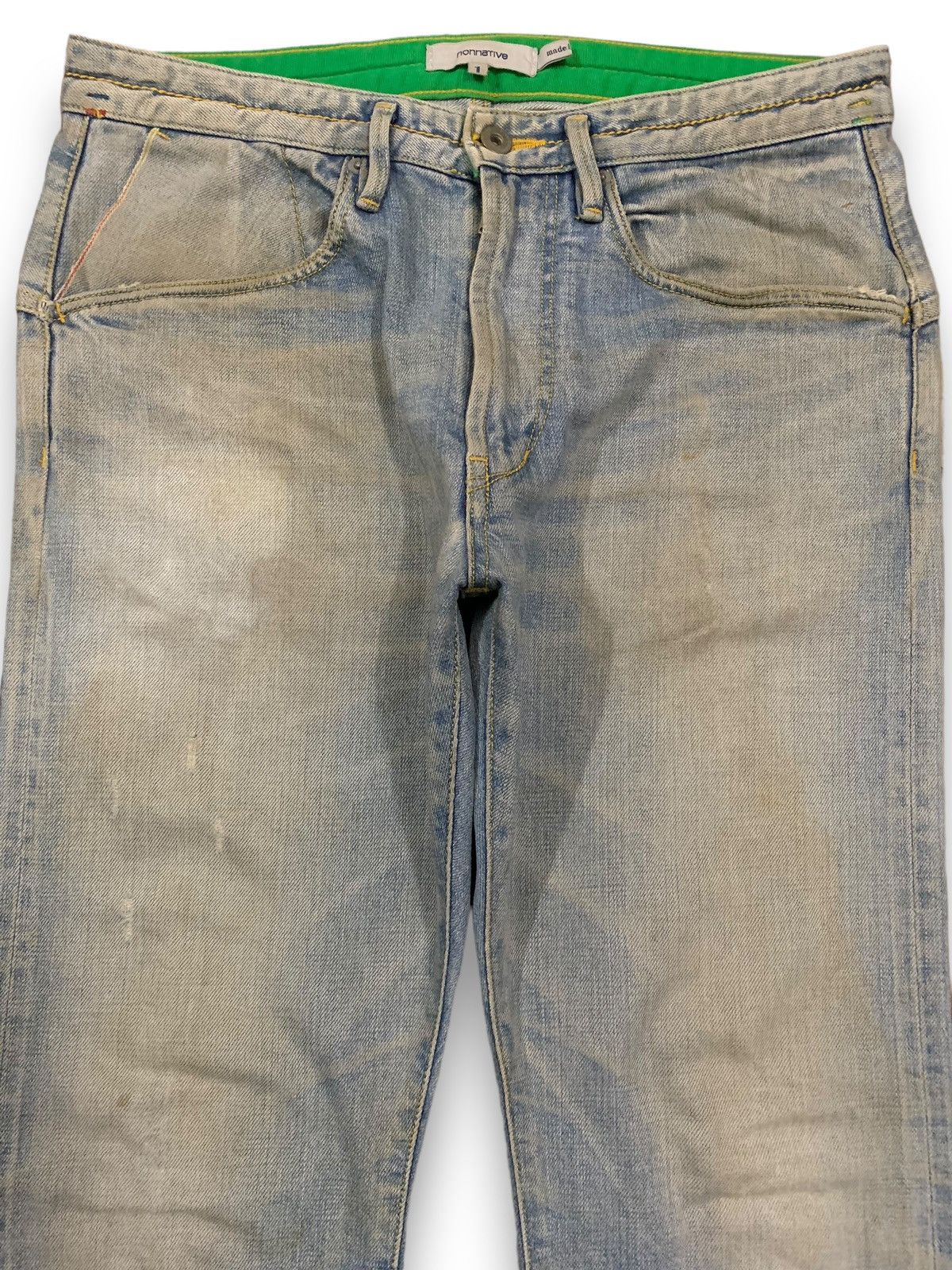 Nonnative × Undercover Vintage Nonnative Selvedge Mud Wash Ripped Grunge Jeans Size US 32 / EU 48 - 4 Thumbnail