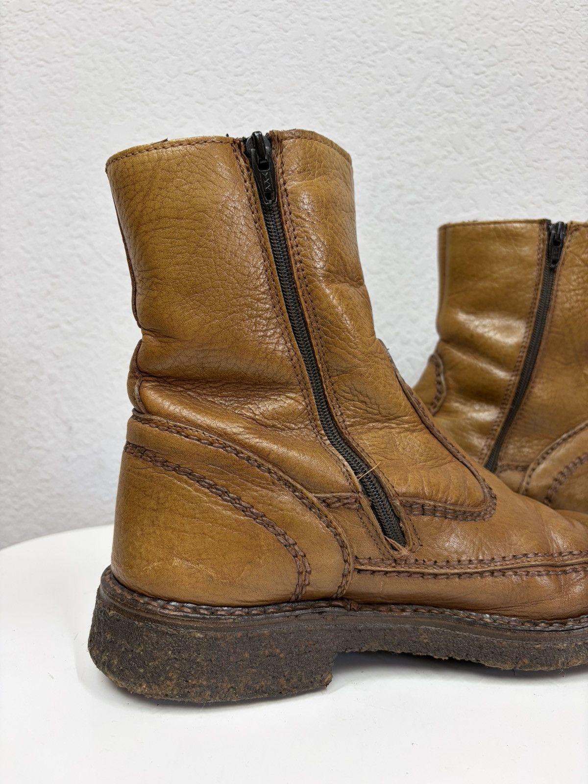 If Six Was Nine Vintage Y2K Guidi CCP Style Distressed Leather Biker Boots Size US 9 / EU 42 - 9 Thumbnail