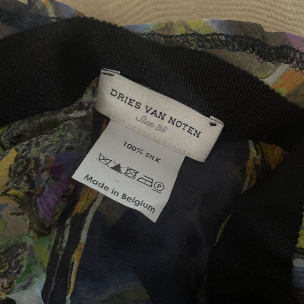 Dries Van Noten Dries Van Noten Sheer Silk Printed Top Size 27" / US 4 / IT 40 - 5 Thumbnail
