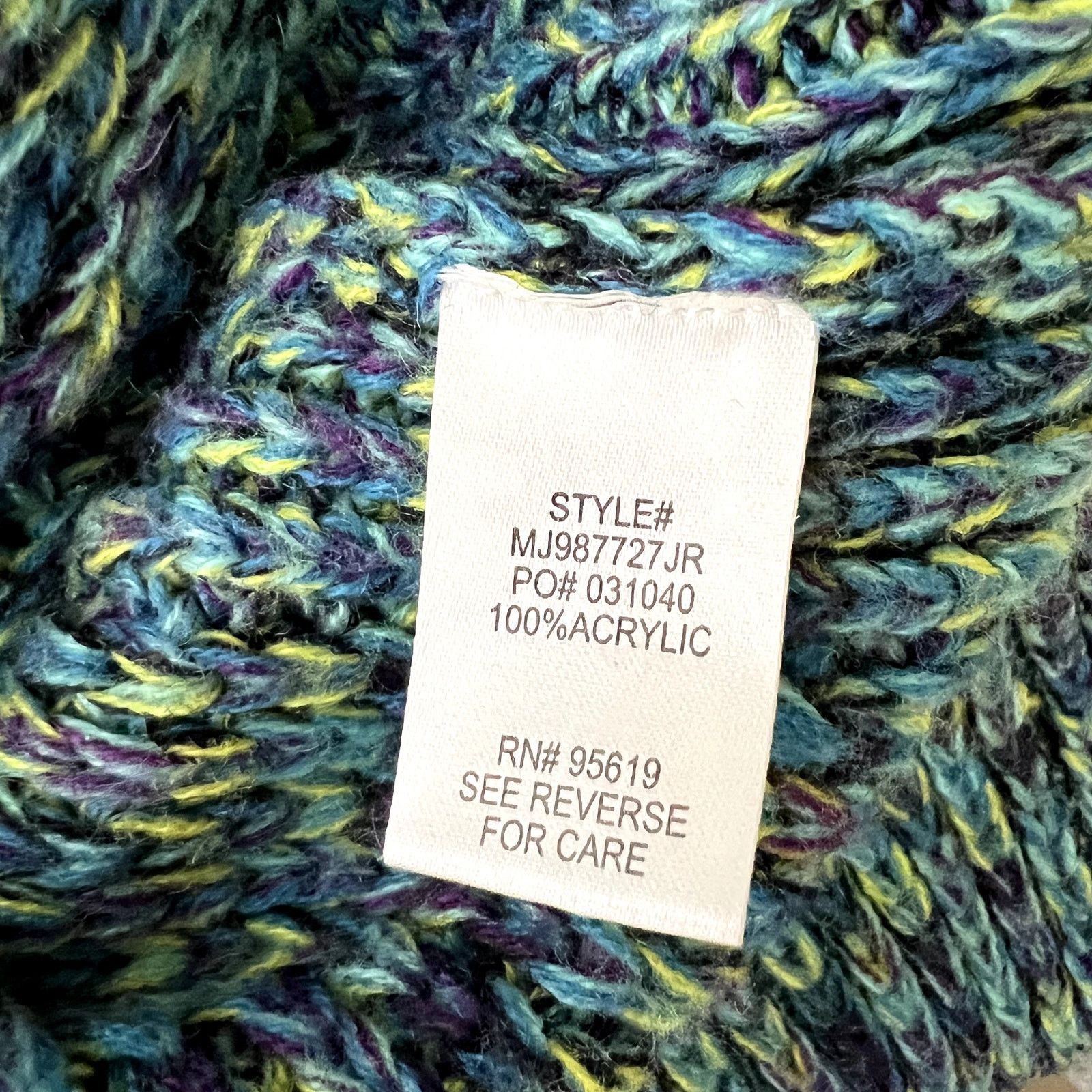 Other Vintage John Paul Richard Blue Knit Turtleneck Sweater Size S / US 4 / IT 40 - 8 Thumbnail