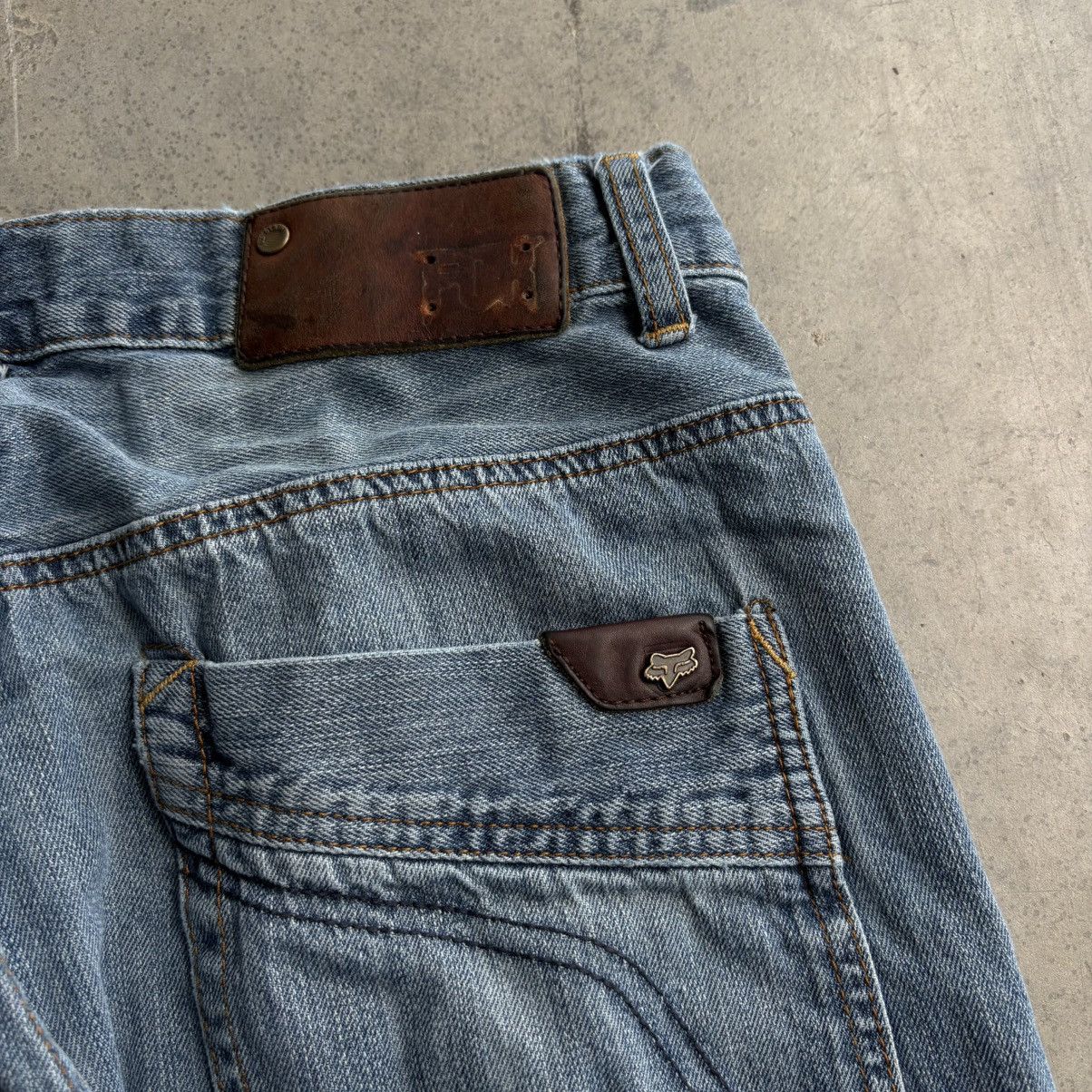 Fox Racing Vintage Y2K Fox Duster Racing Jeans Blue Denim 32x32 Skater Size US 32 / EU 48 - 4 Thumbnail