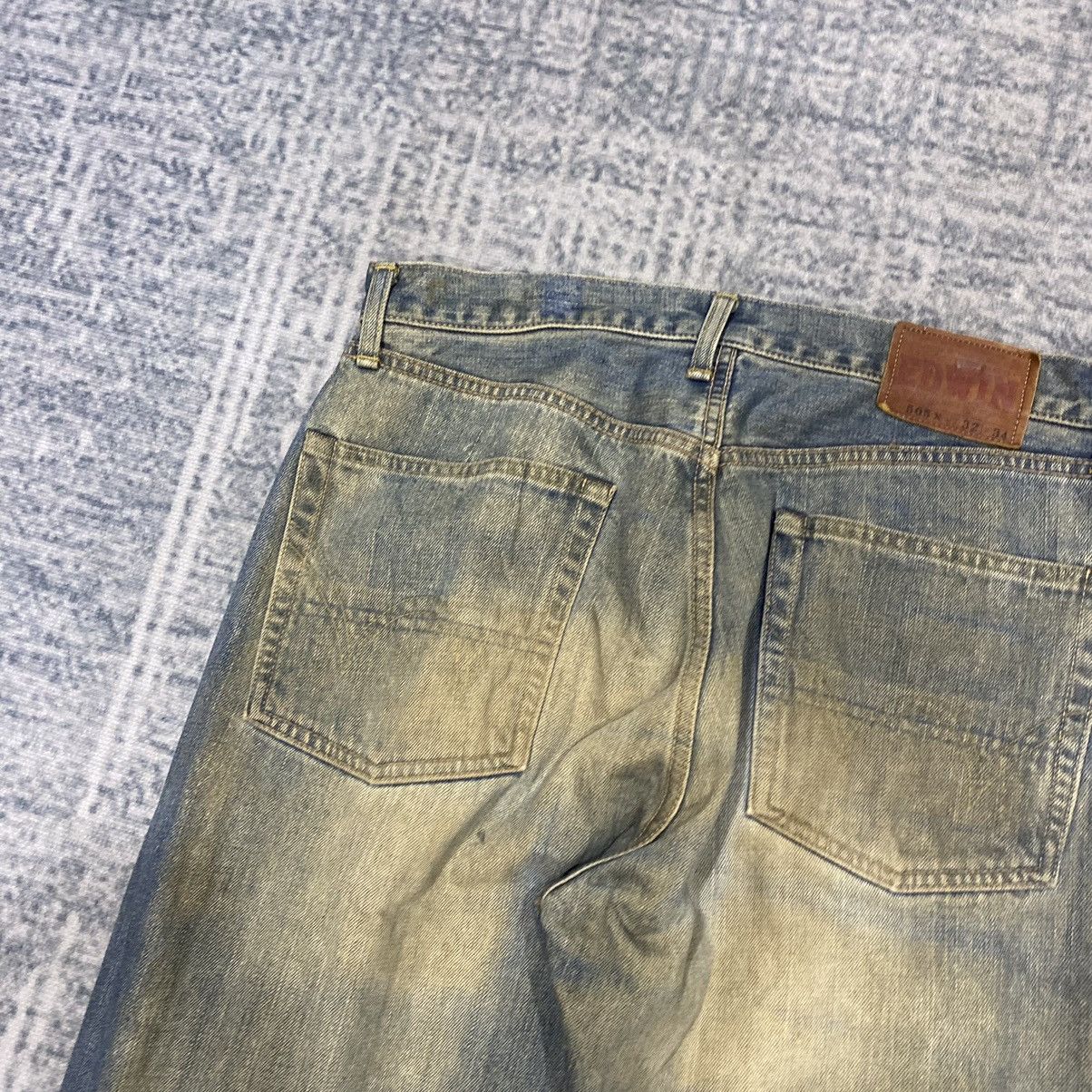 Edwin × Vintage Selvedge☠️ Edwin 505x Mudwash Jeans Dirty 90s 80s Distressed Size US 32 / EU 48 - 16 Thumbnail