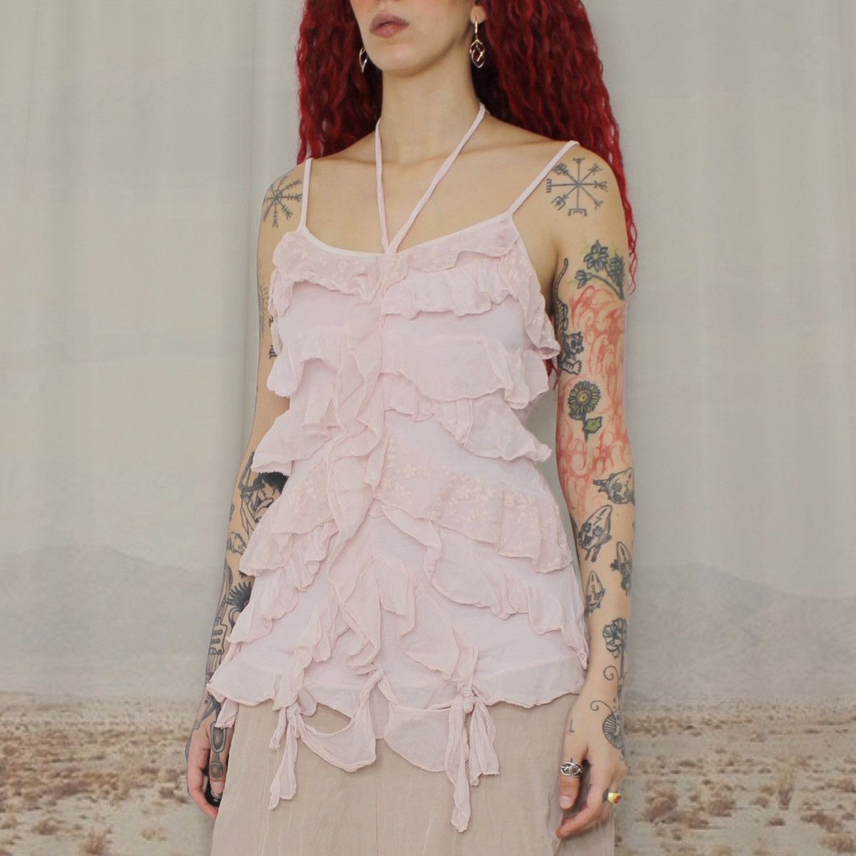 Other 🎀PINK RUFFLES CAMI TOP🎀 Size M / US 6-8 / IT 42-44 - 2 Thumbnail
