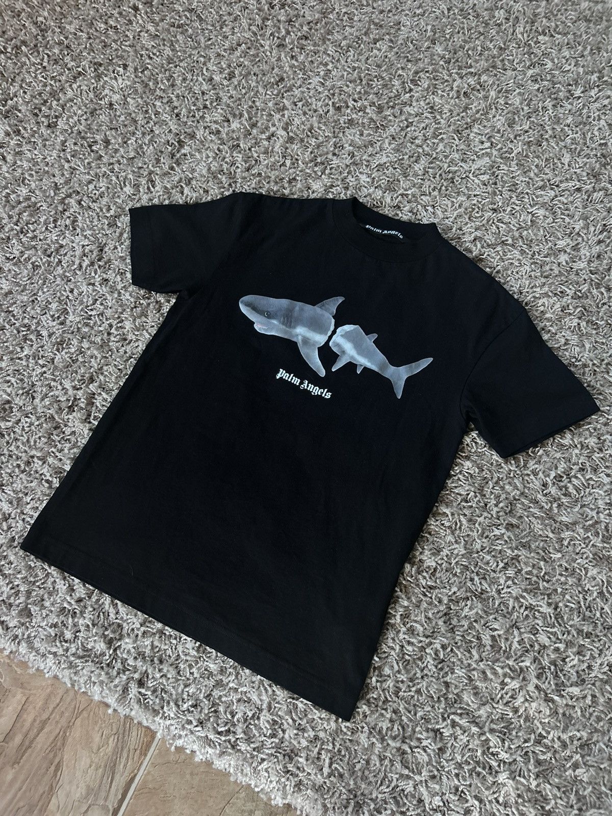 Palm Angels Palm Angels Shark logo tee black size XS Size US XS / EU 42 / 0 - 3 Thumbnail