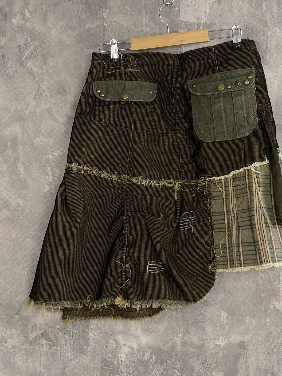 If Six Was Nine × Japanese Brand × Seditionaries Y2K Patchwork Punk Japanese Brand Rare Skirt Size 34" / US 12 / IT 48 - 8 Thumbnail