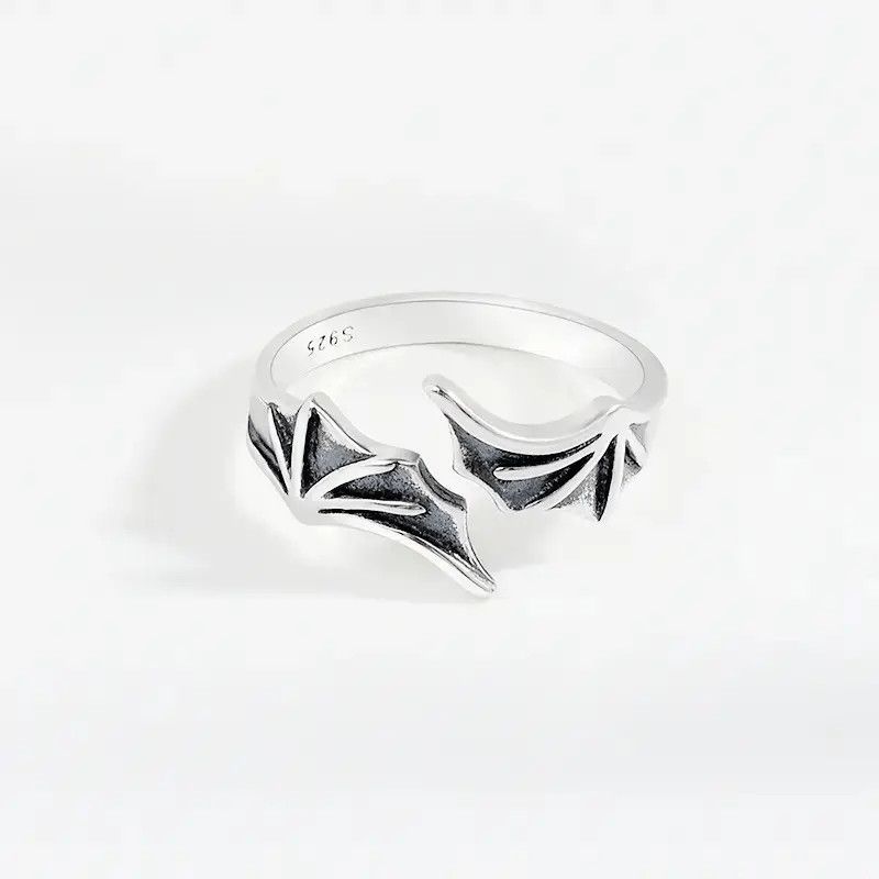 Jewelry Punk Gothic Streetwear Bat Ring Size ONE SIZE - 1 Thumbnail
