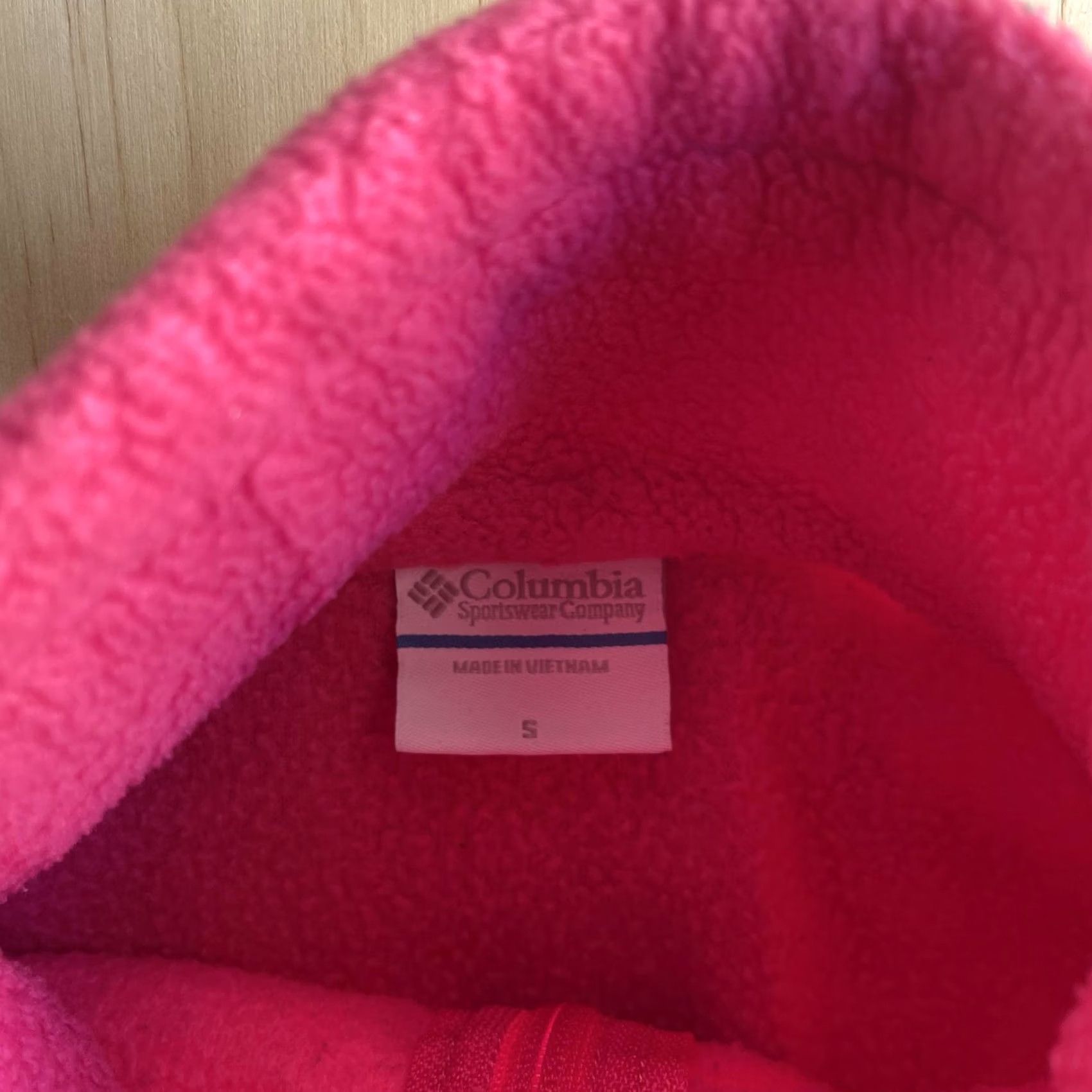 Pinko Columbia Jacket Womens S Pink Fleece Full Zip Pockets Casual Outdoor Size S / US 4 / IT 40 - 3 Thumbnail