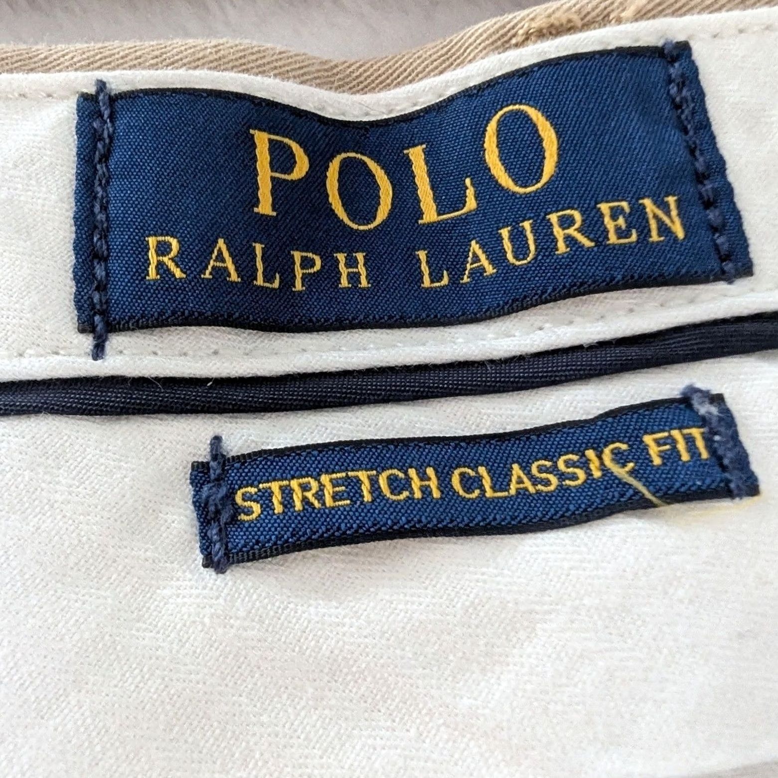 Polo Ralph Lauren Polo Ralph Lauren Mens Tan Chino Shorts Flat Front Classic Fit Stretch 42 Beige Casual Pants Men Size US XL / EU 56 / 4 - 5 Thumbnail