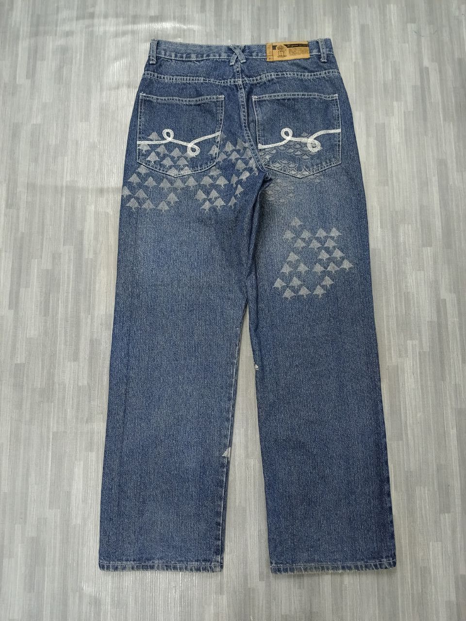 Vintage WIDE PANTS VINTAGE Y2K TREE CHRISTMAS ING DENIM PANTS Size US 31 - 3 Thumbnail