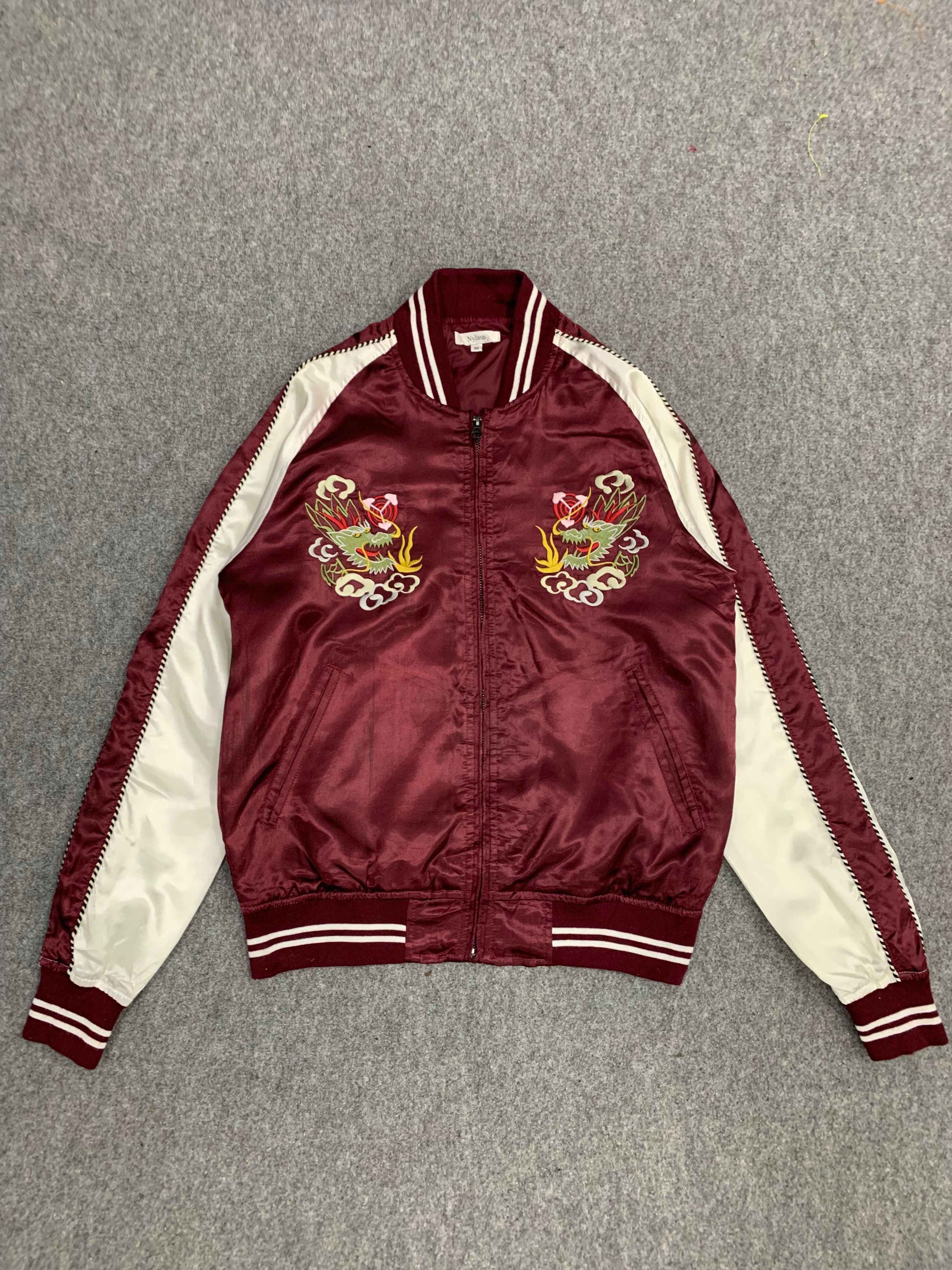 image of Sukajan Souvenir Jacket x Vintage Sukajan Souvenir Embroidered Jacket, Men's (Size Medium)
