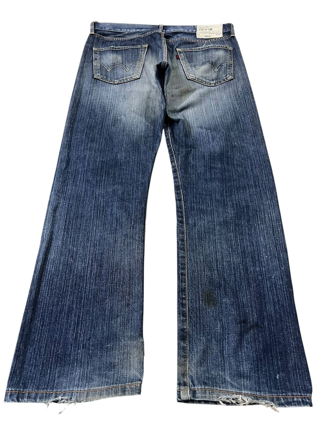 Hysteric Glamour Vintage Edwin 503R Distress Washed Jean Japan Size US 33 - 2 Thumbnail