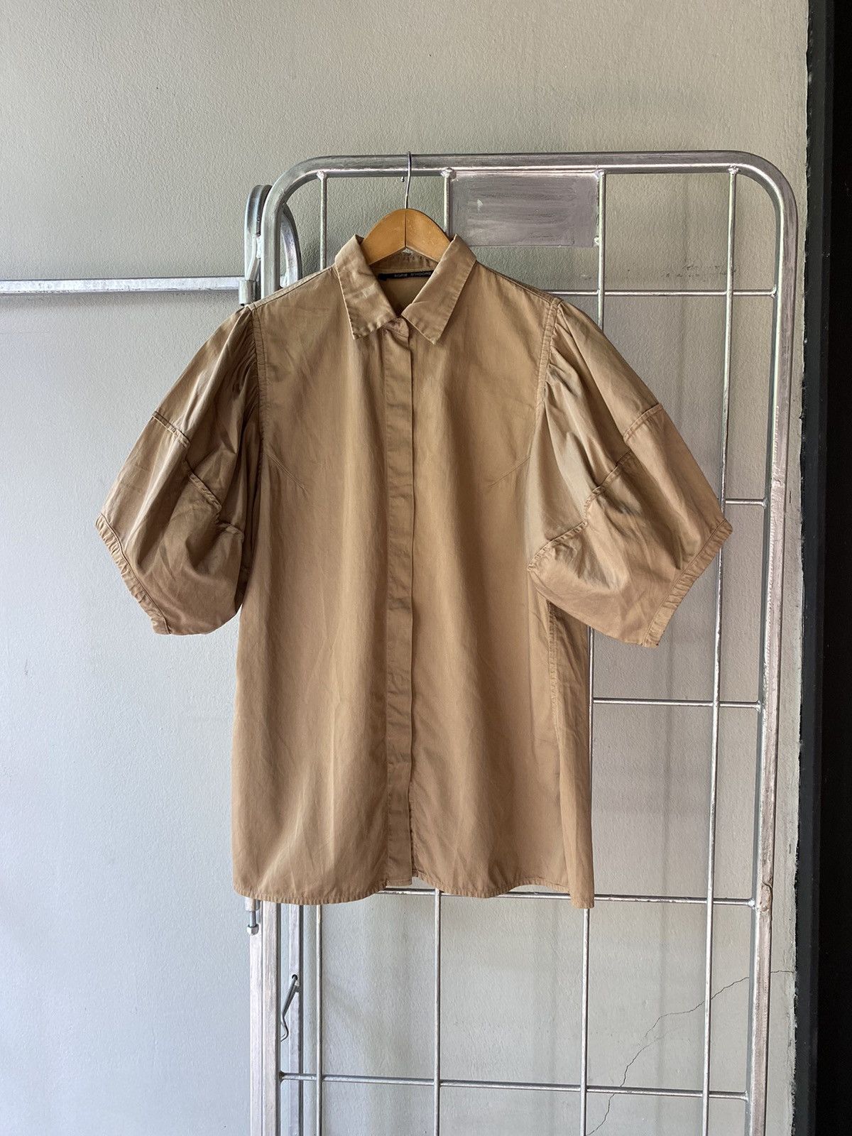 SOFIE D'HOORE SOFIE D'HOORE Brown Puff-Sleeve Blouse Size XS / US 0-2 / IT 36-38 - 16 Thumbnail