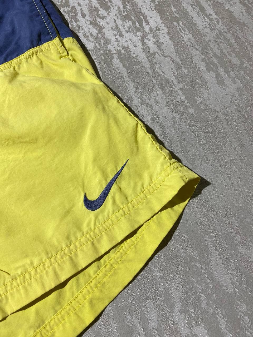 Nike × Vintage Vintage Nike Yellow Nylon Swim Trunks Shorts Size XL Size US 40 / EU 56 - 3 Thumbnail