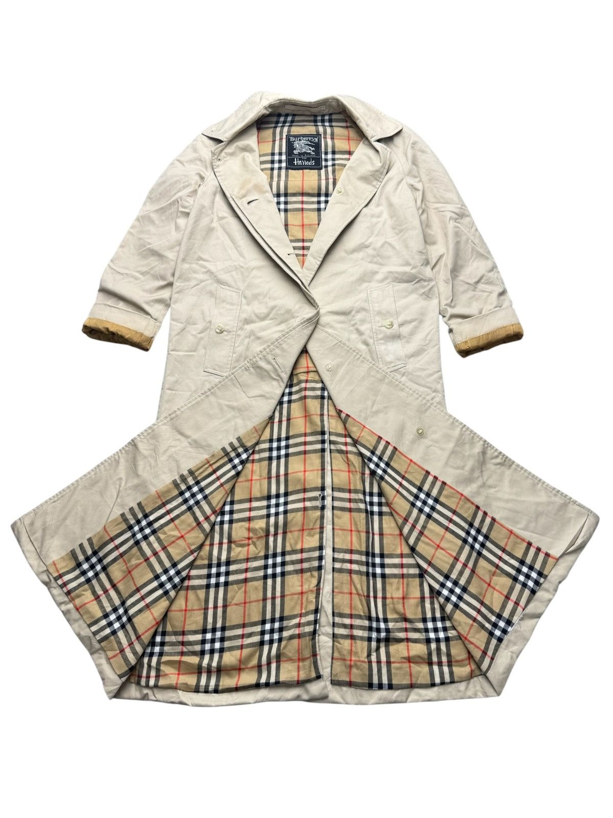 Burberry Burberry Camden Long Beige Vintage Trench Coat Women #2024 Size S / US 4 / IT 40 - 1 Thumbnail