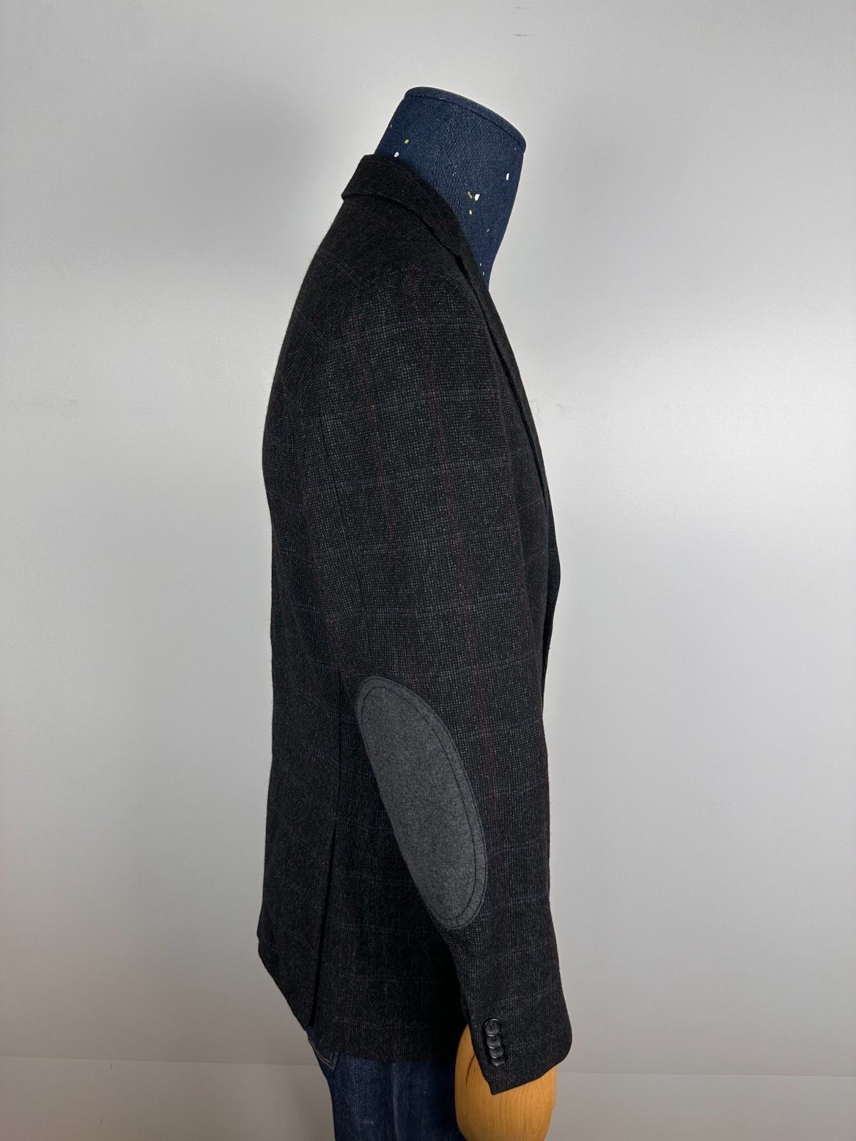 Z Zegna Z Zegna Sport Coat Blazer Jacket Wool Grey Check Size M Size 40L - 6 Thumbnail
