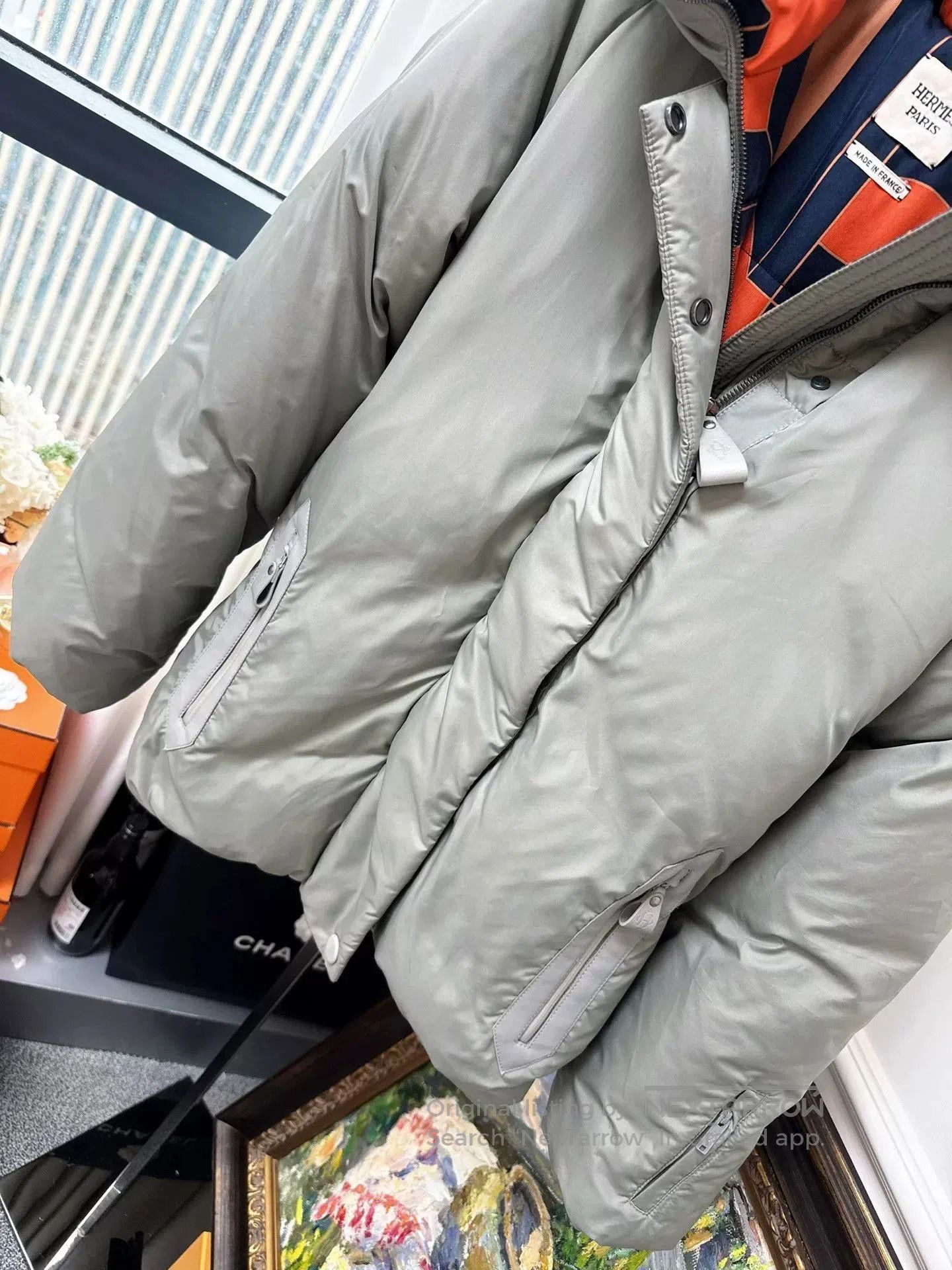 Hermes Hermes Sage Gray Ski Down Jacket. Size US M / EU 48-50 / 2 - 4 Thumbnail