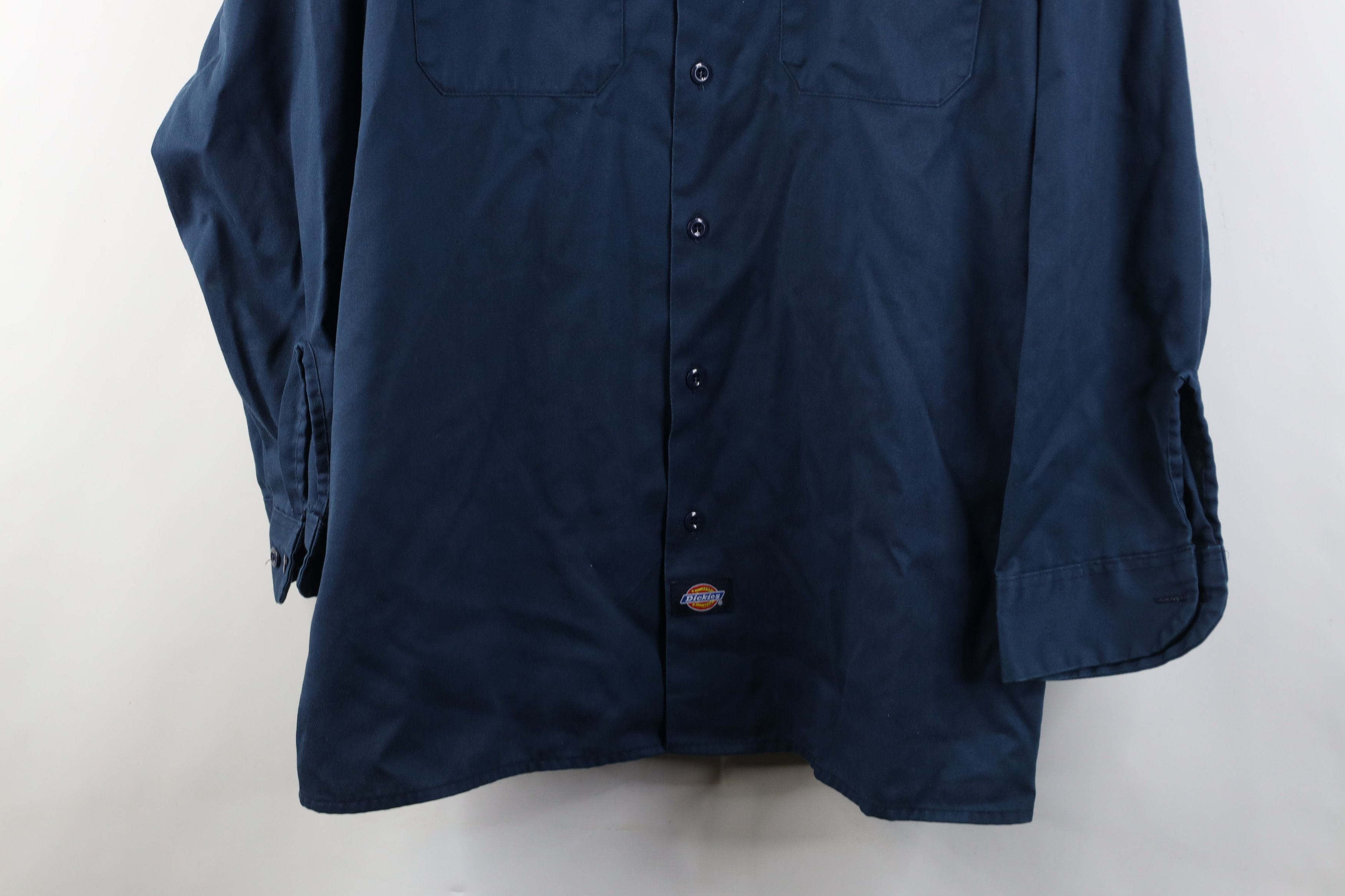 Dickies Vintage 90s Dickies Workwear Button Shirt Blue USA Size US M / EU 48-50 / 2 - 3 Thumbnail