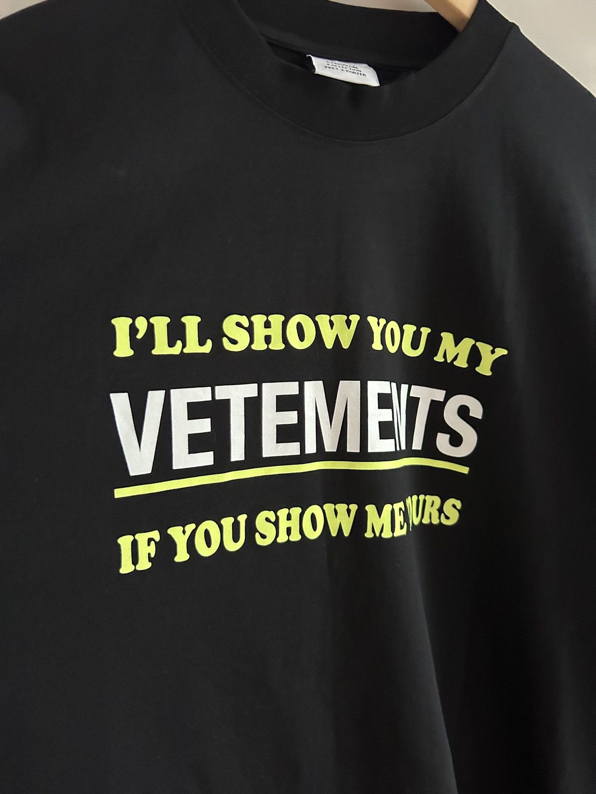 Vetements Vetements Oversized “I’ll Show You My” Graphic Tee Size US M / EU 48-50 / 2 - 7 Thumbnail
