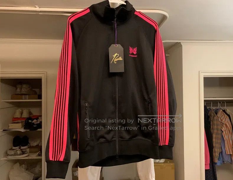 Needles Needles Butterfly Velvet Nylon Jacket Size US L / EU 52-54 / 3 - 2 Thumbnail