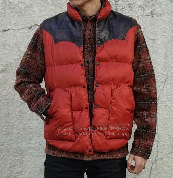 RRL Ralph Lauren RRL Ralph Lauren Puffer Vest with Leather Panels Size US M / EU 48-50 / 2 - 7 Thumbnail