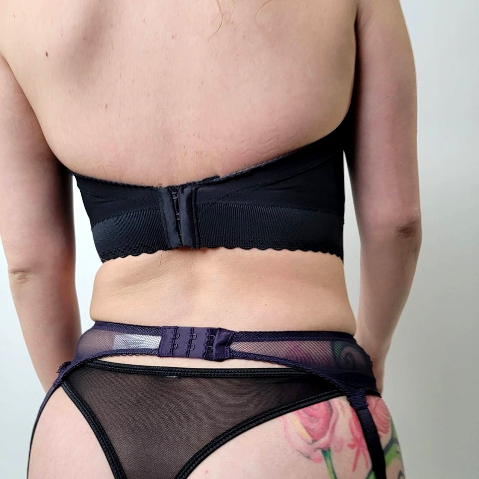 Vintage Vintage 90s Vassarette Black Lace Bustier Corset - 36B Size ONE SIZE - 4 Thumbnail