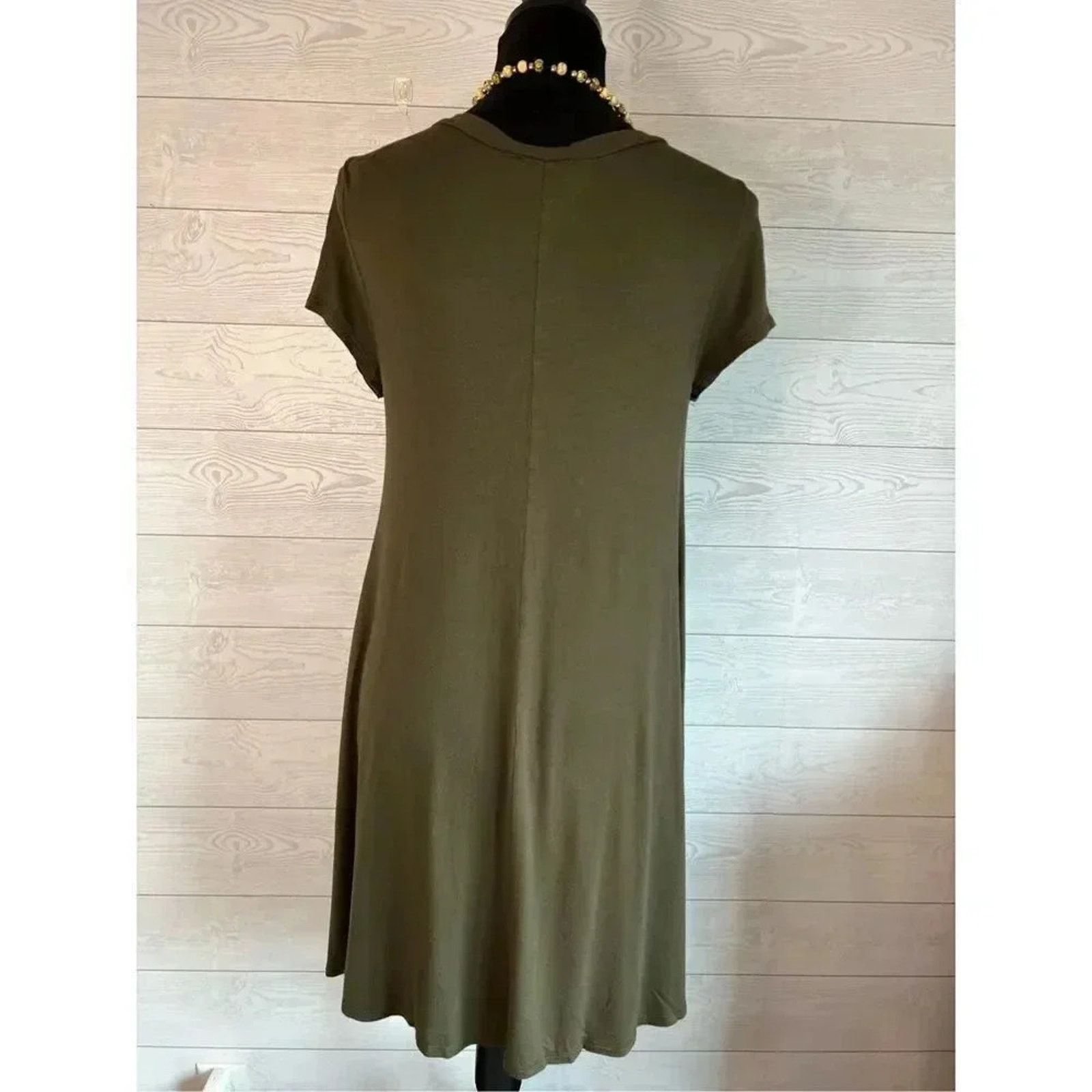 Other Charlotte Russe olive green swing dress size small Size S / US 4 / IT 40 - 3 Thumbnail