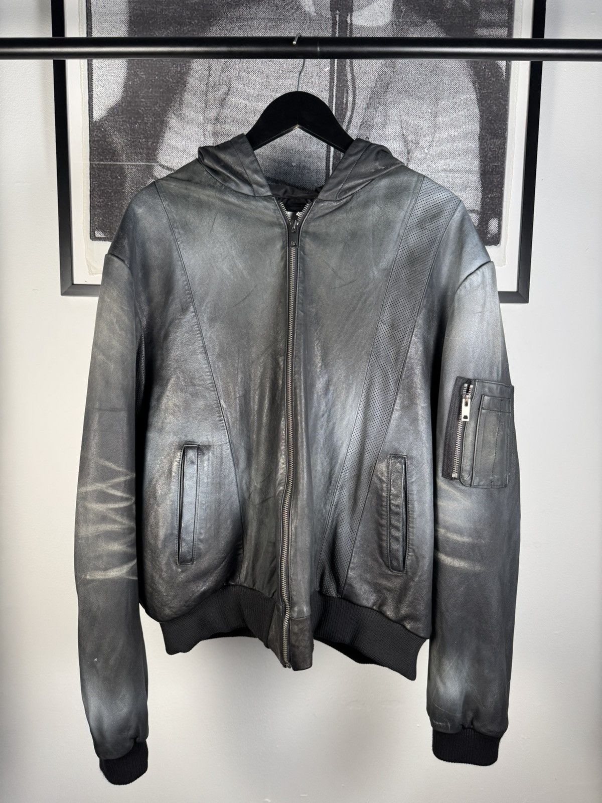 INSANE 2024 AGED SHEEPSKIN ASSEMBLAGE PANEL JACKET BRAND