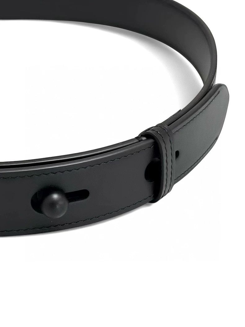 Loewe LOEWE Black lettering logo embossed belt Size ONE SIZE - 5 Thumbnail