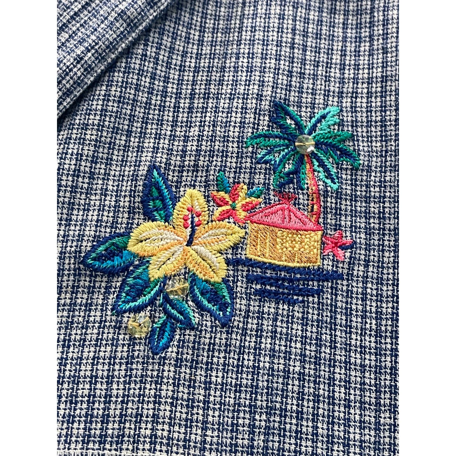 Other Napa Valley Vintage patchwork , parrot buttons 90's top Med Size M / US 6-8 / IT 42-44 - 5 Thumbnail