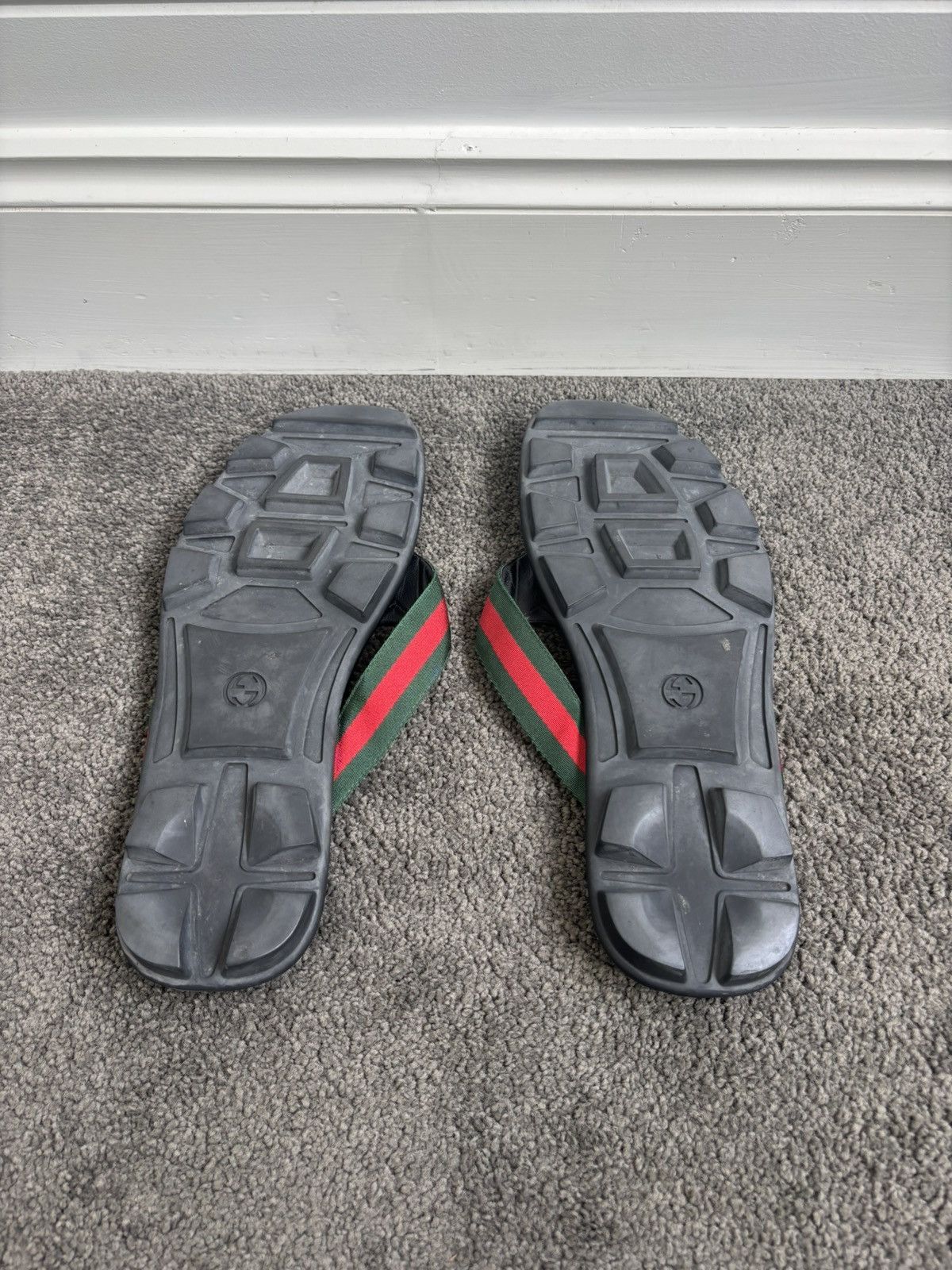 Gucci Gucci Leather Web Thong Sandal Size US 13 / EU 46 - 4 Thumbnail
