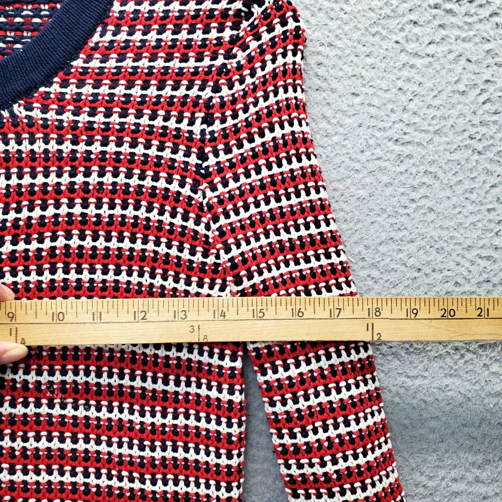Talbots Talbots Cardigan Sweater Womens Petite Small Multicolor Knitted Striped Button Front Size S / US 4 / IT 40 - 6 Thumbnail