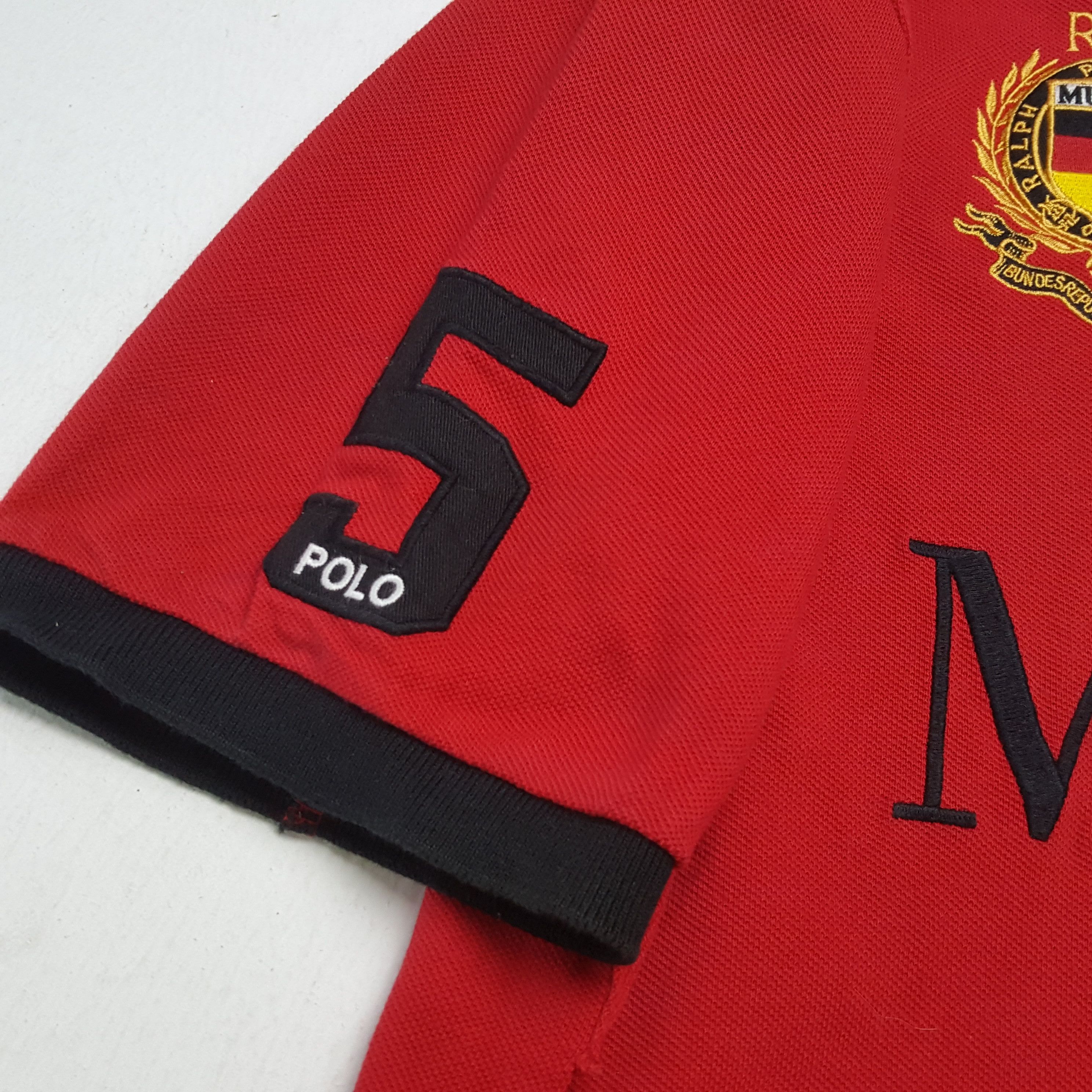 Polo Ralph Lauren × Vintage Vintage POLO by RALPH LAUREN Munich no 5 Design Polos Size US L / EU 52-54 / 3 - 7 Thumbnail