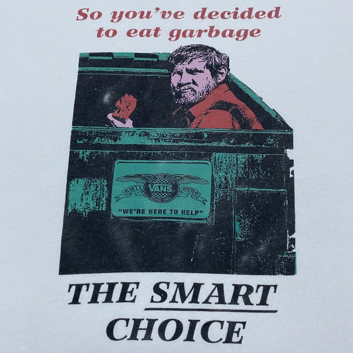 Antihero × Vans Rare‼️🔥Vintage Vans X Antihero "The Smart Choice" T-Shirt Size US M / EU 48-50 / 2 - 6 Thumbnail
