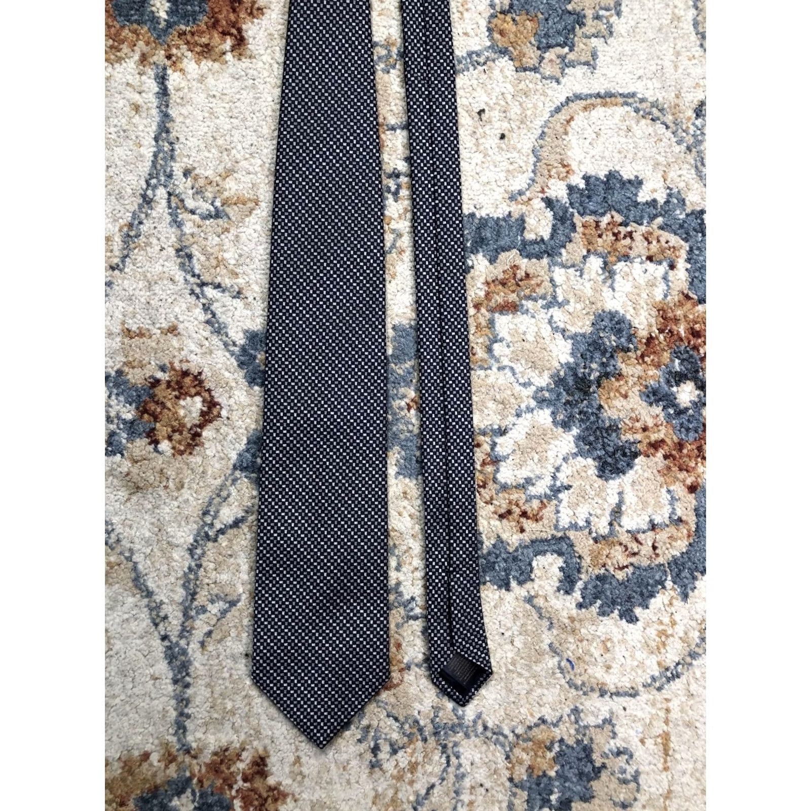 Brooks Brothers Brooks Brothers Tie Mens One Size Blue Geometric Woven Silk Classic 57"-60" Neckwear Size ONE SIZE - 3 Thumbnail