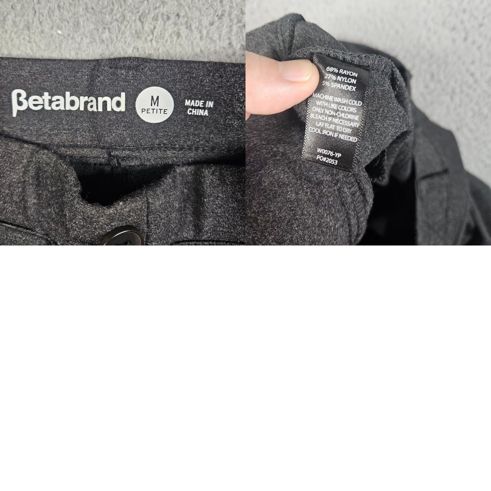 Vintage Betabrand Women’s Pull-on Straight Knit Casual Pant Petite M Gray Modern Casual Pant Womens Petites Size 32" / US 10 / IT 46 - 8 Thumbnail