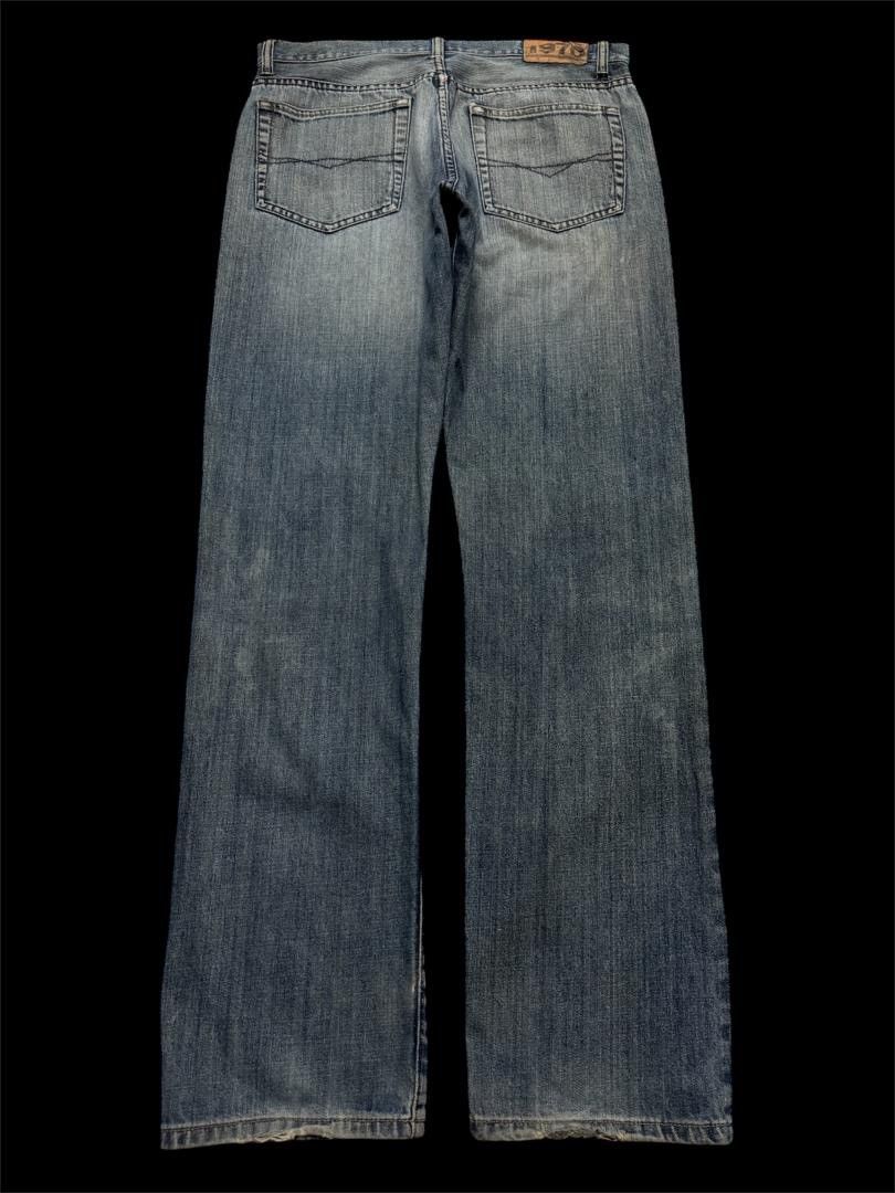 Japanese Brand THRASHED Japanese Straight Leg Rusty Mudwash Distressed Size US 32 / EU 48 - 12 Thumbnail