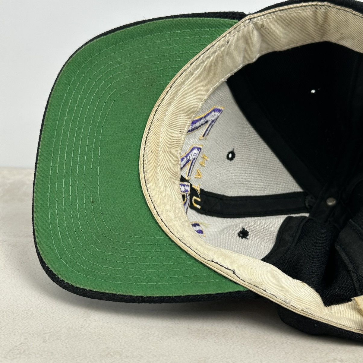 NBA × Sports Specialties × Vintage Vintage NBA Utah Jazz Dline Sports Specialties Hat Black Size ONE SIZE - 7 Thumbnail