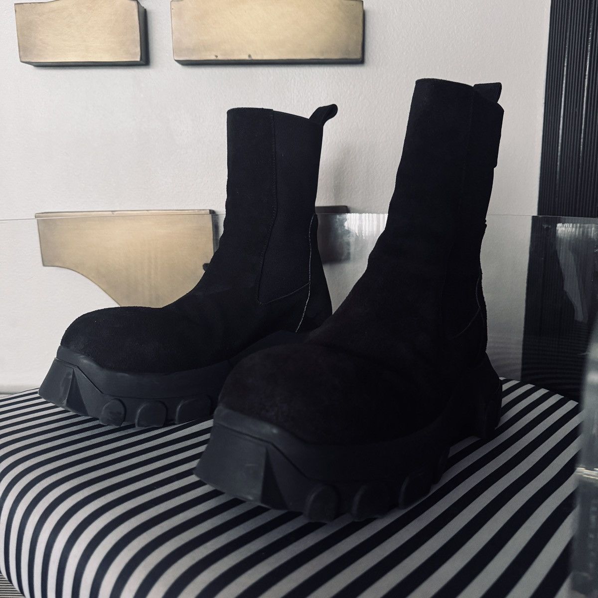 Rick Owens Rick Owens Beatle Bozo Tractor Boots Size US 10 / EU 43 - 1 Thumbnail