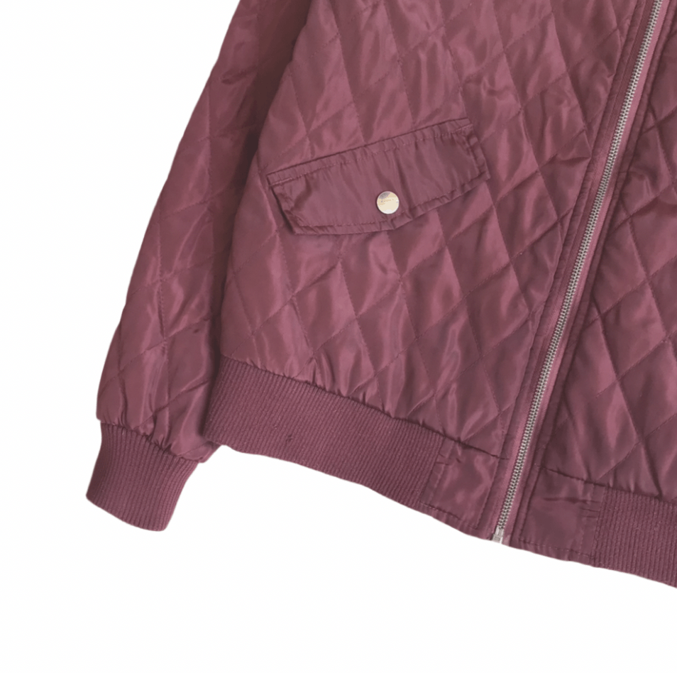 Kangol Kangol Quilted Zip Bomber Burgundy Size US M / EU 48-50 / 2 - 3 Thumbnail
