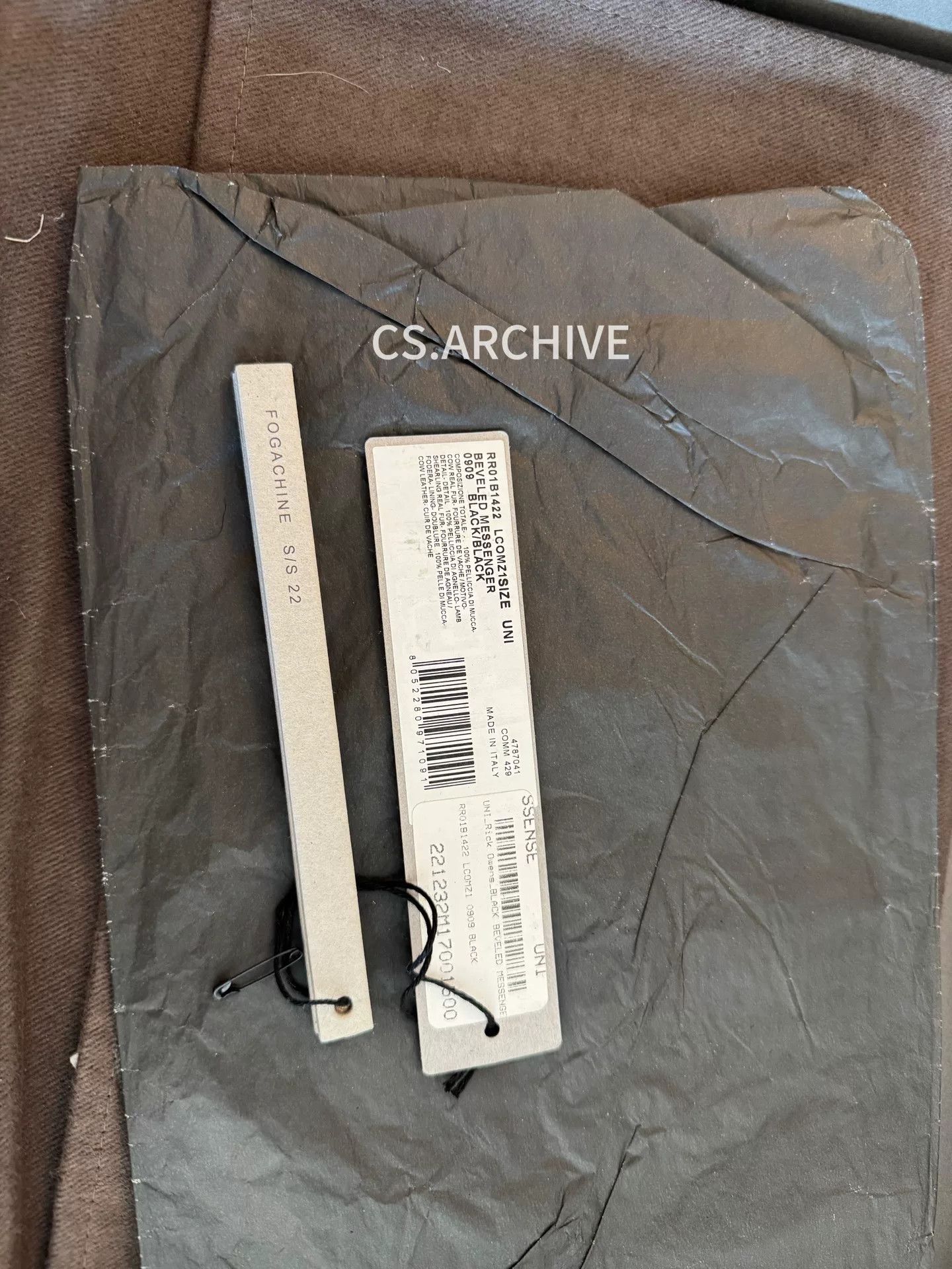 Rick Owens Rick Owens LCOMZISIZE BEVELED MESSENGER Size ONE SIZE - 5 Thumbnail