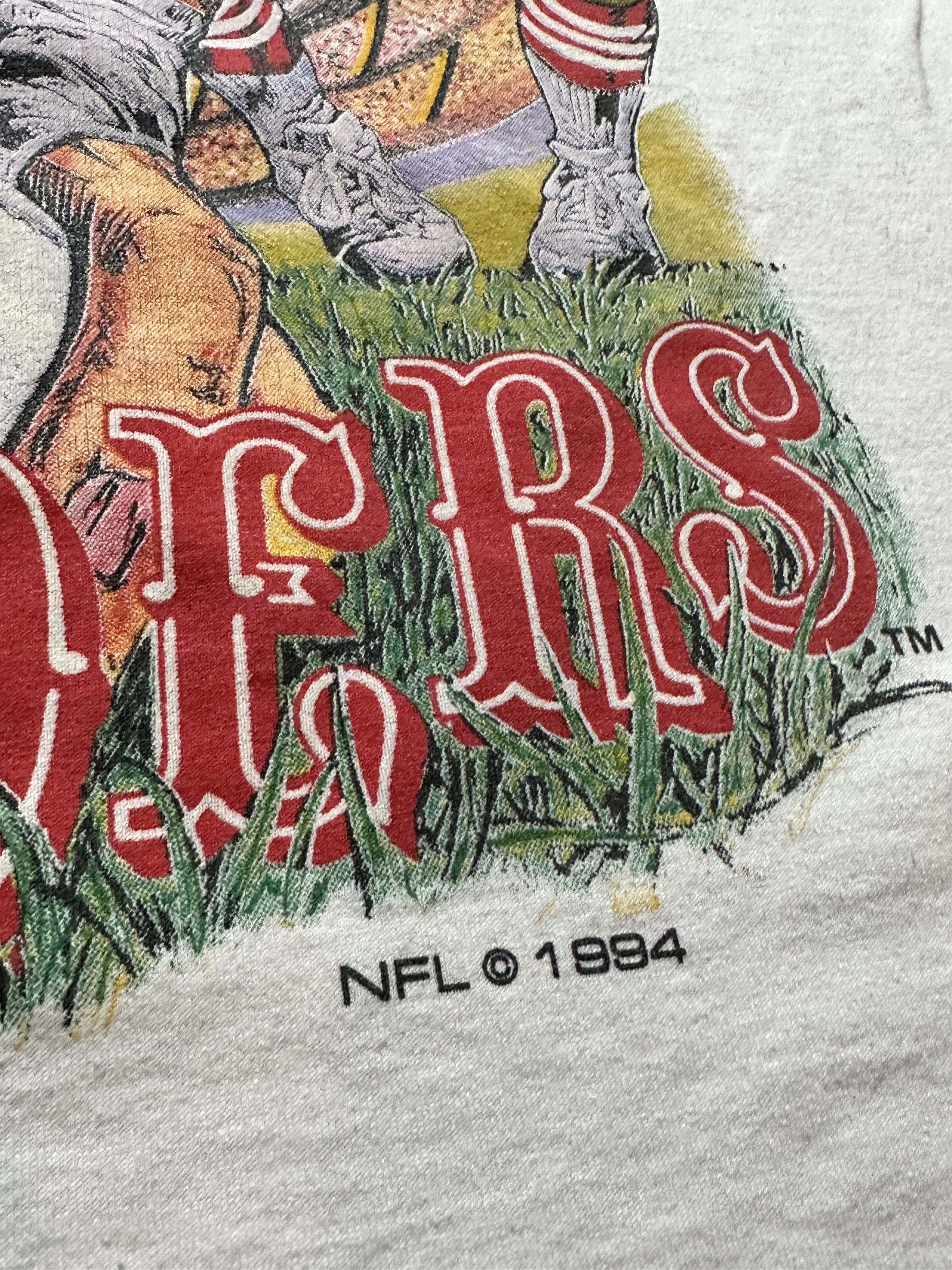 NFL × Vintage Vintage 1994 San Fransisco 49ers Bulletin Athletic AOP tee Size US XL / EU 56 / 4 - 5 Thumbnail