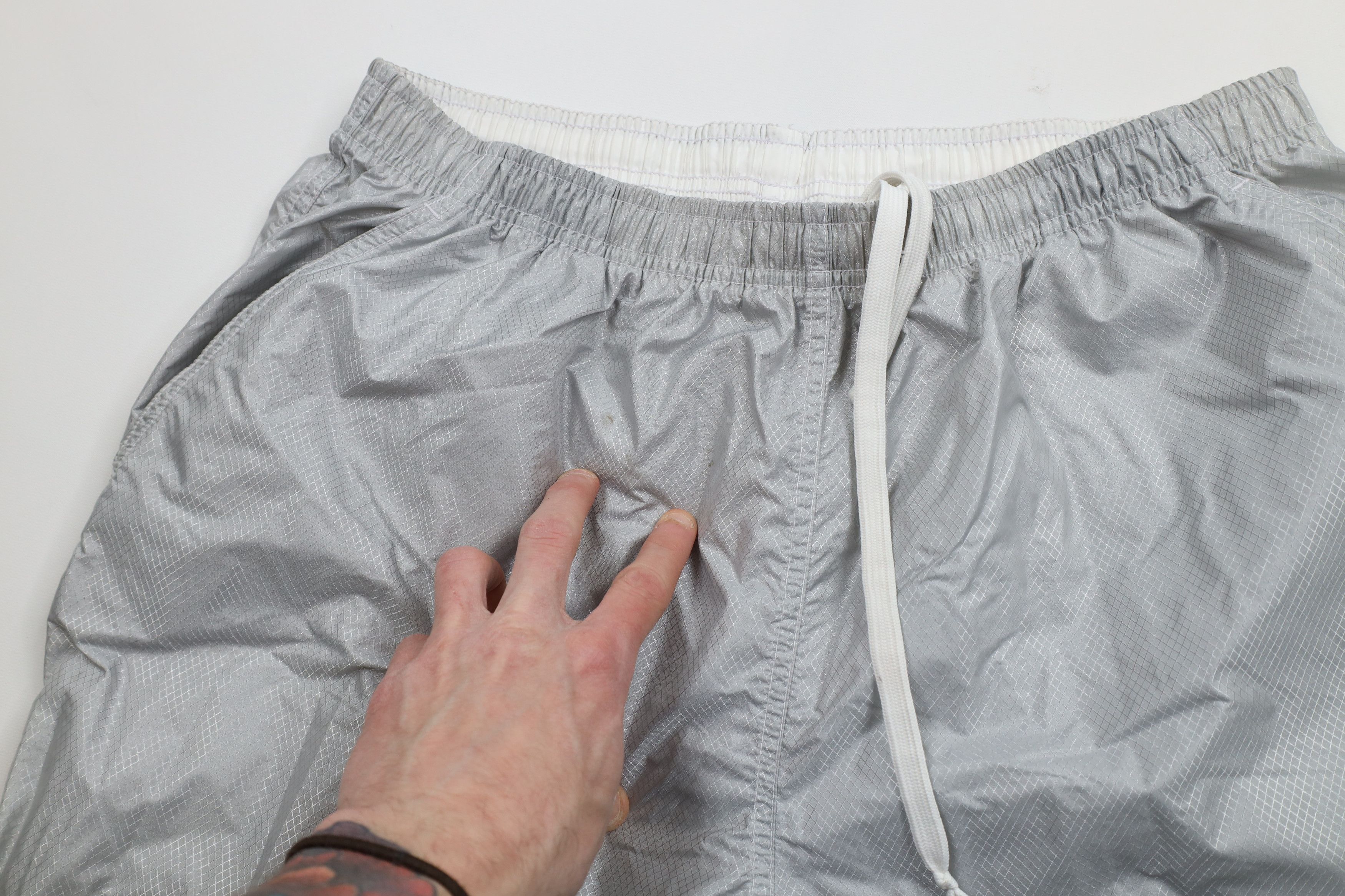 Nike × Vintage Vintage 90s Y2K Nike Mini Swoosh Windbreaker Carpis Pants Size 32" / US 10 / IT 46 - 7 Thumbnail