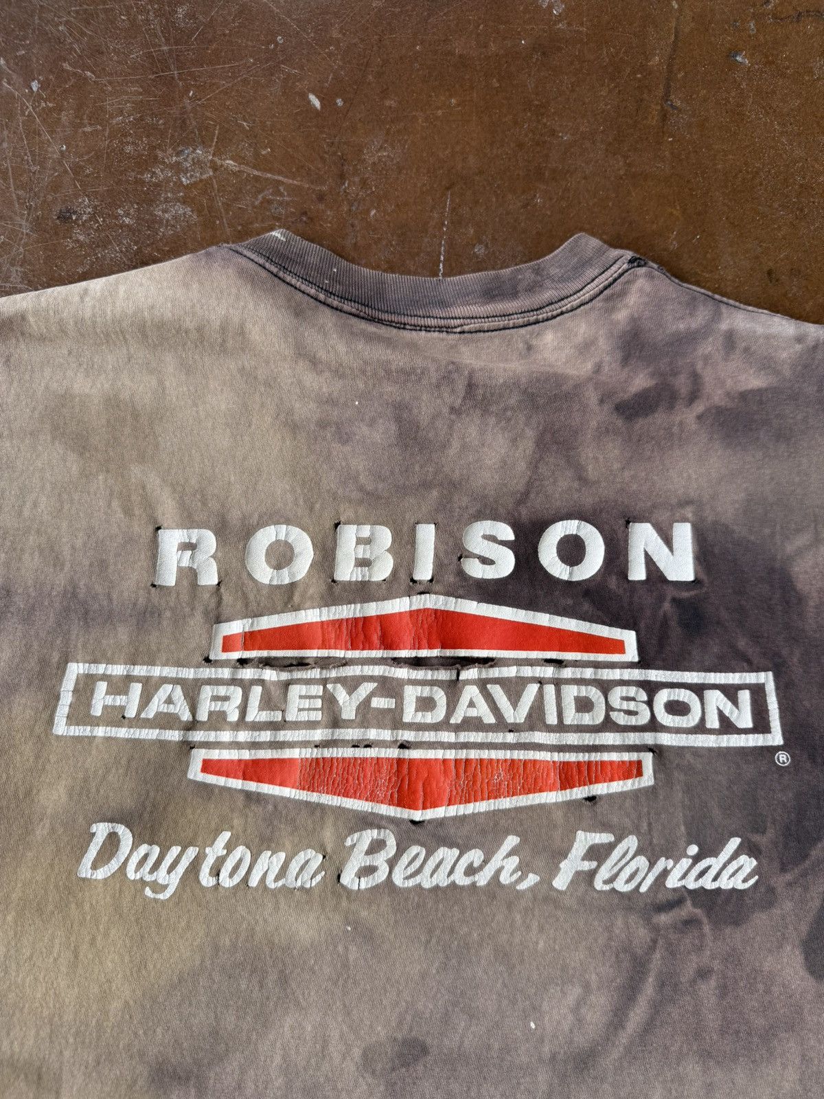 Harley Davidson vintage 90s faded/distressed Harley Davidson pin logo shirt Size US XL / EU 56 / 4 - 4 Thumbnail
