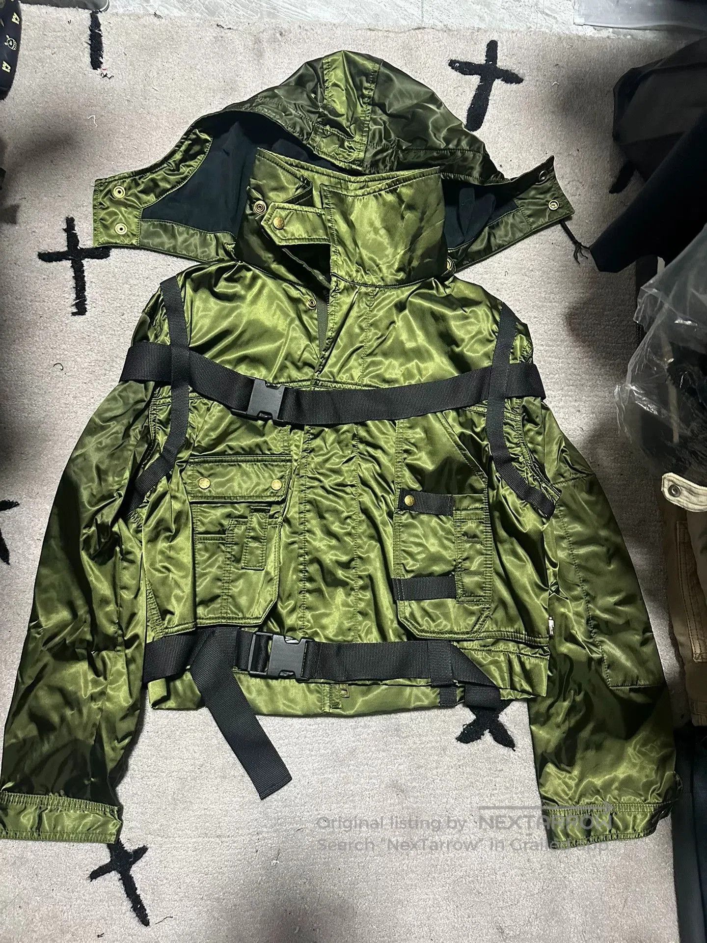 Jean Paul Gaultier rare jean paul gaultier green parachute jacket. Size US L / EU 52-54 / 3 - 1 Thumbnail