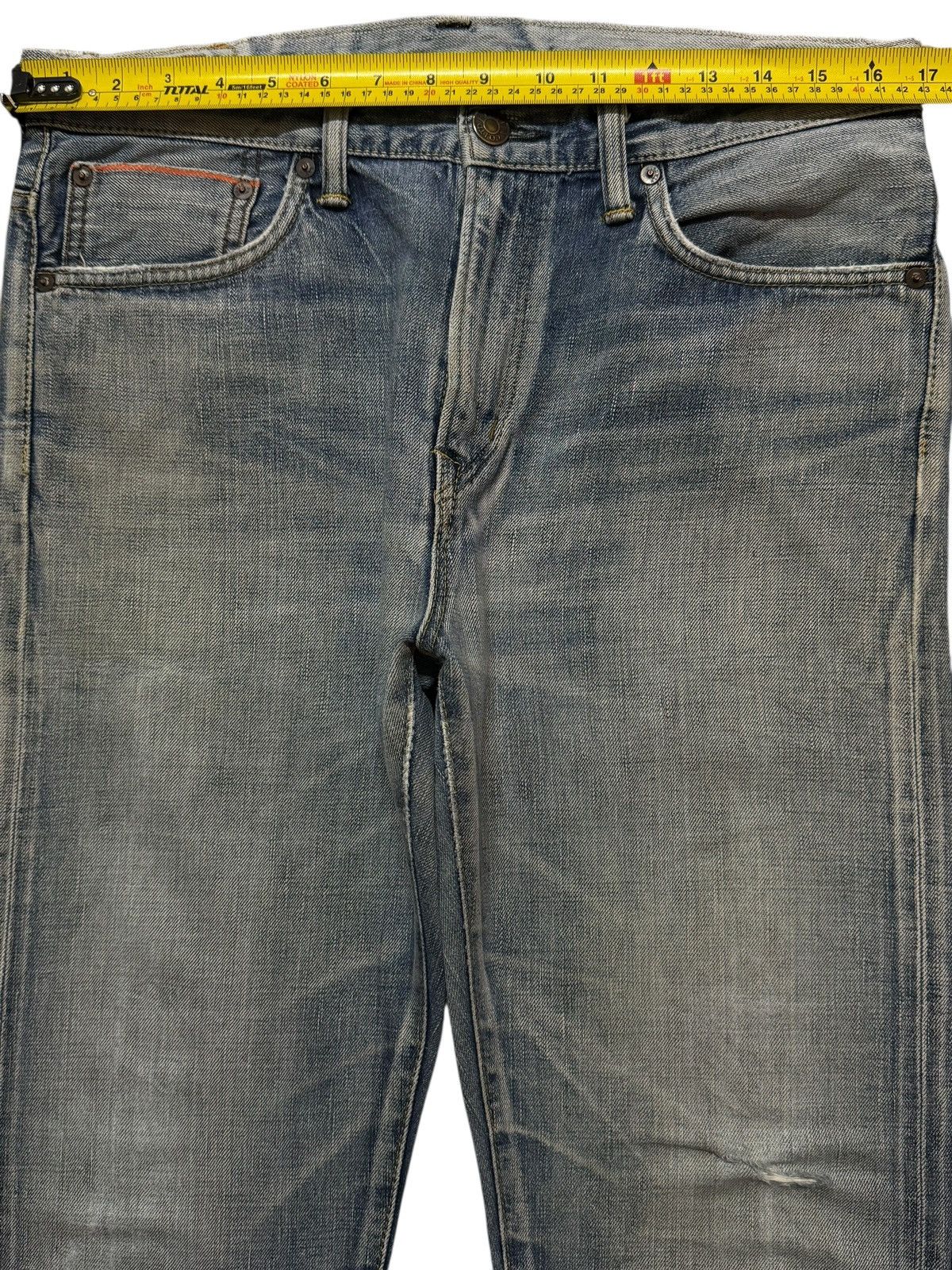 Edwin Vintage 90s Japan Edwin Selvedge Blue Faded Wash Straight Size US 33 - 11 Thumbnail