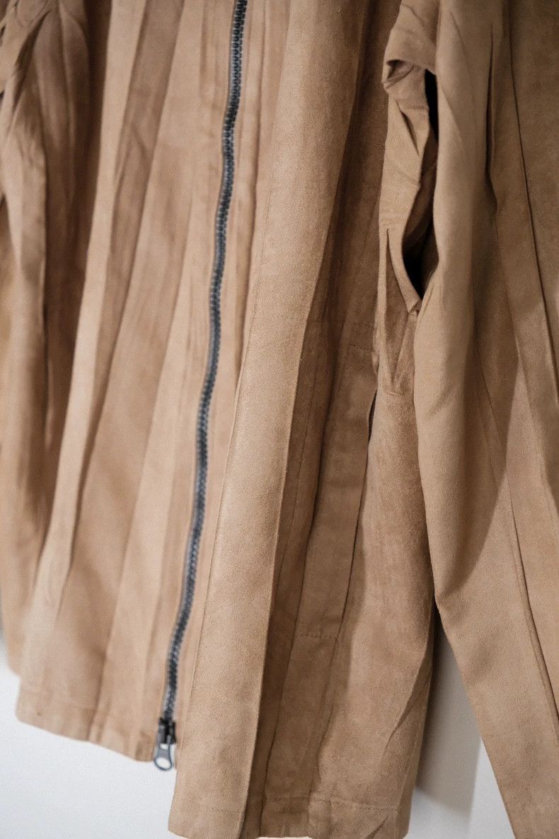 Issey Miyake Issey Miyake Suede stand-up collar knight jacket Size M / US 6-8 / IT 42-44 - 5 Thumbnail