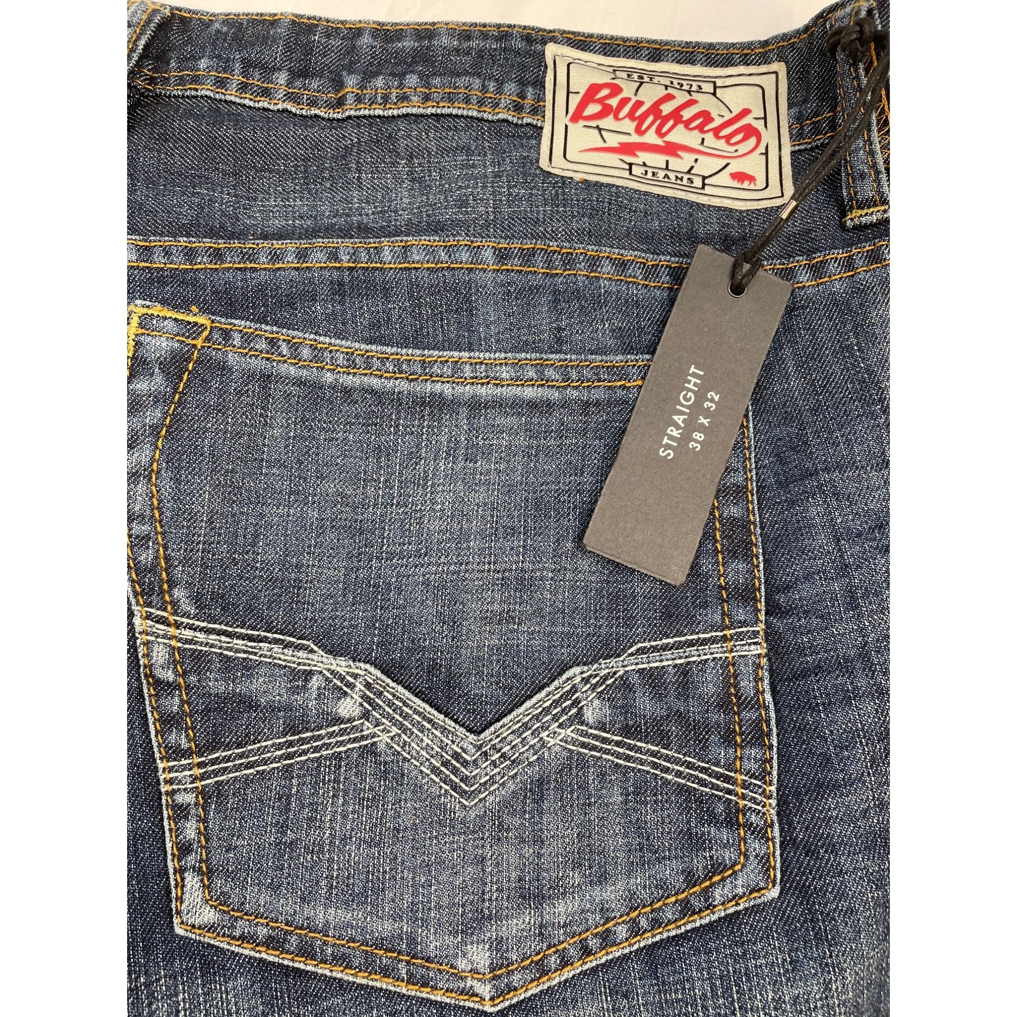 Other Buffalo Dukes Men's Blue Straight Cut Jeans Size 38 x 32 SK Size US 38 / EU 54 - 5 Thumbnail
