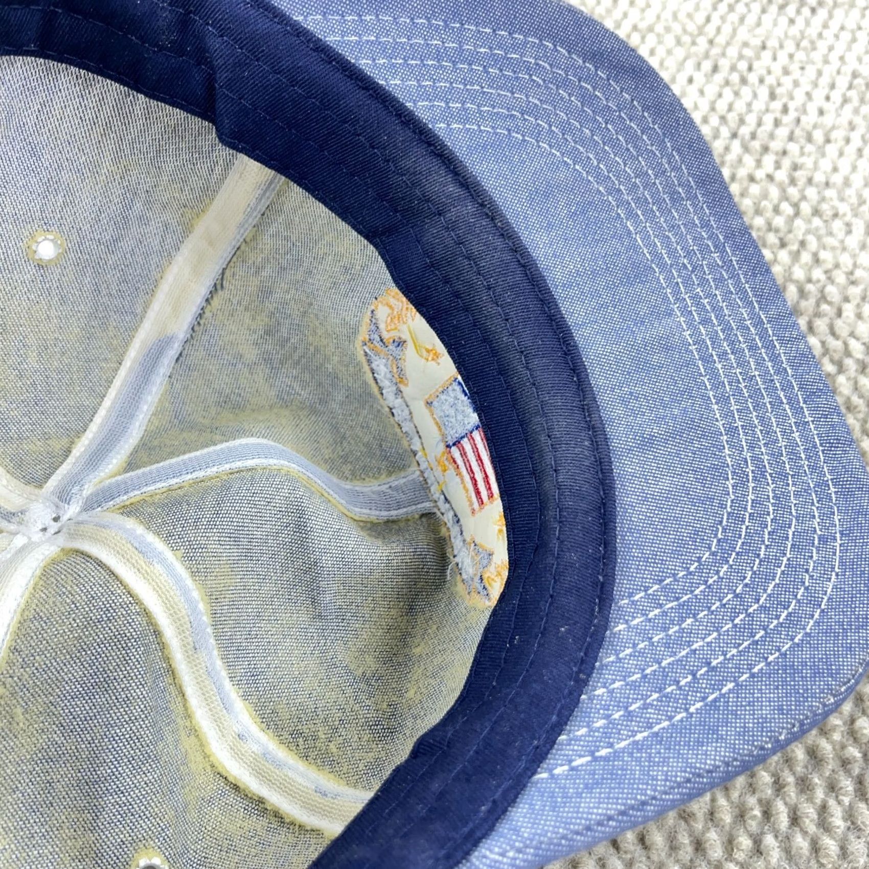 Vintage VINTAGE K Products Denim Trucker Hat Cap Apple Lambert Trucking Made In USA 80s Size ONE SIZE - 7 Thumbnail