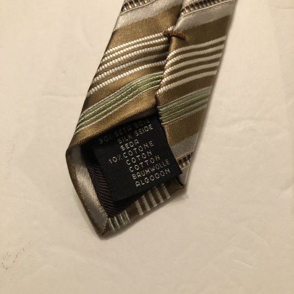 Ermenegildo Zegna ERMENEGILDO ZEGNA MEN'S NEW 90%SILK TIE WIDTH:3 1/2" Size ONE SIZE - 5 Thumbnail