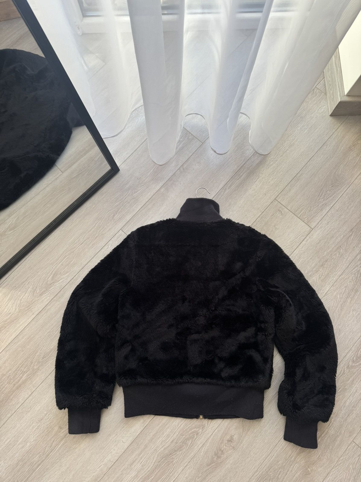 Adidas Vintage Y2K Adidas Faux Fur Down Brown Bomber Jacket Utility Size US L / EU 52-54 / 3 - 7 Thumbnail